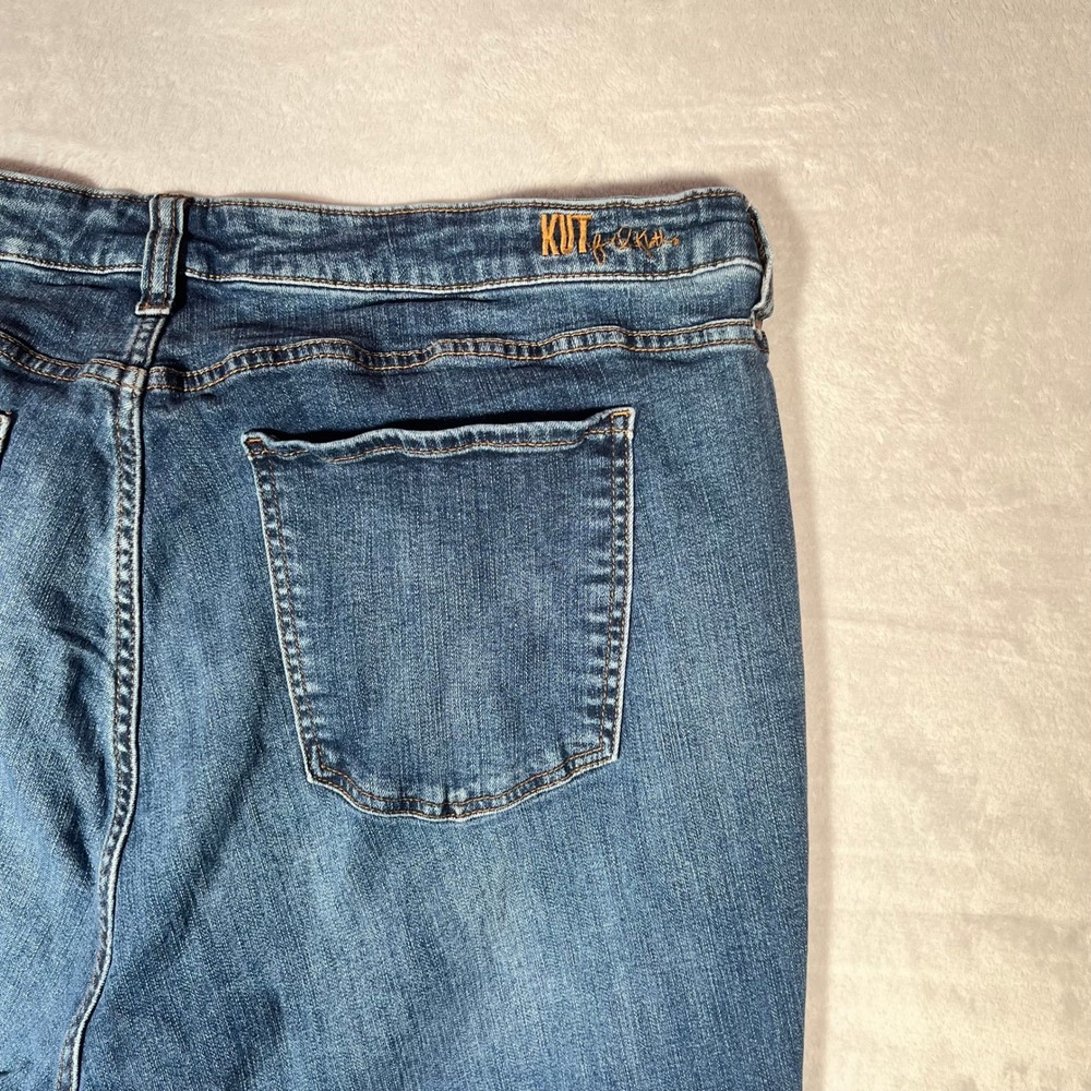 Kut from the Kloth Katy Boyfriend Jeans Plus Size 22W Medium Wash Blue Denim - Picture 9 of 12